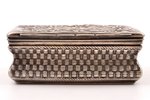 case, silver, the beginning of the 19th cent., 90.35 g, Germany (?), 7.5 x 5 x 2.7 cm, crack along t...