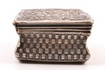 case, silver, the beginning of the 19th cent., 90.35 g, Germany (?), 7.5 x 5 x 2.7 cm, crack along t...
