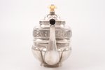 teapot, silver, ivory details, 84 standart, 1828, (total) 567.40 g, Moscow, Russia, h (with a lid) 1...