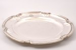 platter, silver, 950 standard, 1030 g, 34 x 32.5 cm, the 2nd half of the 19th cent., France...
