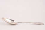 spoon, silver, 84 standard, 51.00 g, engraving, 21 cm, 1812, Moscow, Russia...