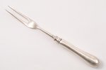 fork, silver, 84 standard, 53.50 g, 20.5 cm, 1908-1916, St. Petersburg, Russia...