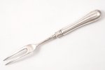 fork, silver, 84 standard, 53.50 g, 20.5 cm, 1908-1916, St. Petersburg, Russia...