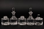 set for spices, silver, crystal, 875 standart, the 30ties of 20th cent., (tray, with handle) 362.25...