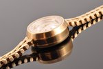 ladies' wristwatch, in a case, "Omega", Switzerland, the 70-ties of the 20th cent., gold, 585 standa...