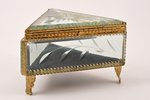 case, glass, the end of the 19th century, 11 x 12 x 7.8 cm...