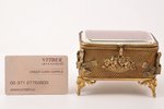 case, metal, glass, the end of the 19th century, 10.3 x 7 x 7.3 cm...