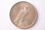 1 доллар, 1923 г., серебро, США, 26.80 г, Ø 38.2 мм, XF...