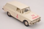 car model, Moskcitch 433 Nr. A6 ( STAMPING DIE ERROR ), "Olympic games 1980 in Moscow", metal, USSR,...