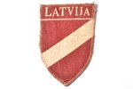 patch, The Latvian Legion, 7.8 x 5.3 cm, Latvia, 1941-1945...