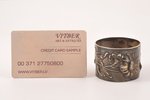 serviette holder, silver plated, Russia, Congress Poland, the beginning of the 20th cent., Ø 4.7 cm...