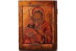 icon, Our Lady of Vladimir, in icon case, board, silver, painting, 84 standard, Russia, 1767, 36.5 x...