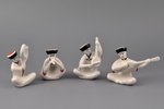 figurine, Quartet, porcelain, USSR, Kislovodsk porcelain factory, the 60ies of 20th cent., 8.5 - 6.5...
