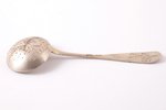 sieve spoon, silver, 84 standard, 22.95 g, engraving, 13.2 cm, 1880-1890, Moscow, Russia...