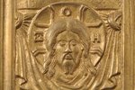 ikona, Ne rokām darinātais Pestītāja Tēls, vara sakausējuma, Krievijas impērija, 19. gs., 5.7 x 5.3...
