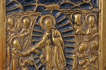 icon, The Resurrection of Christ. Descent into Hades, copper alloy, 1-color enamel, Russia, the bord...