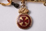 tailcoat badge, Order of Saint Anna, for bravery, 4th class, gold, enamel, Russia, 56.3 x 24 mm, 3.7...