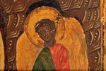 ikona, Ābrahama viesmīlība - Vecās Derības Svētā Trīsvienība ar priekšāstāvošiem, dēlis, gleznojums,...