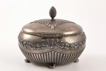 case, silver, 84 ПТ, 875 standard, 357.30 g, gilding, silver stamping, 12.5 x 9 x 11 cm, the 19th ce...