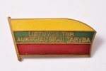 badge, LSSR Highest counsel deputy, USSR, Lithuania, 1991, 40.5 x 19.7 mm, 6.25 g...