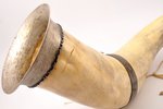 horn, silver, (silver upper part), metal, 875 standard, (вес серебра) 180.35 g, (silver weight) 180....