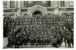 photography, Latvian Army, graduation in a Military school, 20-30ties of 20th cent., 22.5 x 15.4 cm...