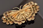 a brooch, "Butterfly", Florence Filigree, silver, enamel, 800 standard, 18.95 g., the item's dimensi...