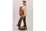 figurine, Sailor, ceramics, Riga (Latvia), USSR, sculpture's work, by Prokopy Dobrynin, the 50ies of...