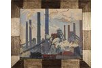 Dontsov Herman (1916-2001), Factory, the 40ies of 20th cent., canvas, oil, 59 x 72.5 cm...
