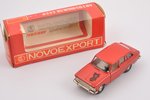 car model, Moskvitch IZH-1500-Hatchback Nr. A12, "1980 Olympic games bear", metal, USSR, 1978...