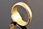 кольцо, (в футляре), с Гербом Латвии, золото, эмаль, 585 проба, 11.75 г., размер кольца 21.5, 90-е г...
