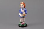 figurine, A Girl with a Ball, porcelain, Riga (Latvia), Riga porcelain factory, handpainted by Anton...