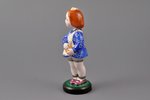 figurine, A Girl with a Ball, porcelain, Riga (Latvia), Riga porcelain factory, handpainted by Anton...