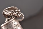 цепочка с подвесками, Казацкие сапоги, серебро, 84 проба, 15.40 г., 19-й век, Российская империя...