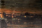 Brodsky Isaak Izrailevich (1883—1939), Nightly motif, 1915, wood, oil, 21.9 x 35.1 cm, Isaak Izraile...