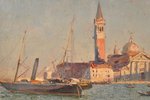 Dubovskojs Nikolajs (1859-1918), Venēcijas krastmala, 1895 g., kartons, eļļa, 23.6 x 35.4 cm, Darbs...
