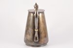 coffeepot, silver, 84 standard, 818.40 g, gilding, h 19 cm, firm of Gavriil Grachov, 1889, St. Peter...