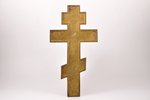 крест, Распятие Христово, бронза, 5-цветная эмаль, Российская империя, рубеж 19-го и 20-го веков, 36...