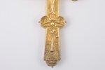 reliquary cross, silver, guilding, 84 standard, Russia, 1804, 28.2 x 17.2 x 1.6 cm, 413.5 g....