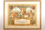 document, diploma of appreciation, Agricultural Society of Limbaži, silver, Russia, Livonia, 1908, 4...