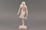 figurine, Gymnast, bisque, Riga (Latvia), USSR, Riga porcelain factory, the 60ies of 20th cent., 25....