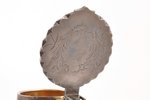 mug, silver, 84 standard, 234.35 g, engraving, h 8.7 cm, 1899-1908, Moscow, Russia, monogram erased...