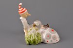 figurine, Buratino and turtle Tortila, porcelain, USSR, LFZ - Lomonosov porcelain factory, molder -...