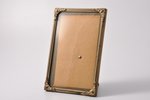 photo frame, with convex glass, metal, 15.2 x 10.2 cm...