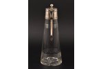 carafe, silver, glass, 800 standard, h 27.5 cm, "Wilhelm Binder", the beginning of the 20th cent., S...