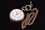 pocket watch, "Georges Favre Jaсot", Switzerland, the border of the 19th and the 20th centuries, sil...