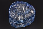 case, two-color crystal, 11 x 11 x 7 cm...