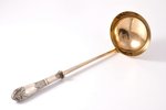ladle, silver, 875 standard, 154.90 g, (item total weight), gilding, metal, 30.7 cm, the 30ties of 2...