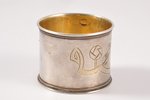 serviette holder, silver, 84 standard, 25.20 g, h 3.5 cm, the beginning of the 20th cent., Moscow, R...