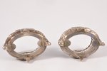 pair of saltcellars, silver, 950 standart, the end of the 19th century, (silver) 31.90g, Edouard Ern...